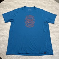 Patagonia Shirt Mens Large Blue Capilene Cool...