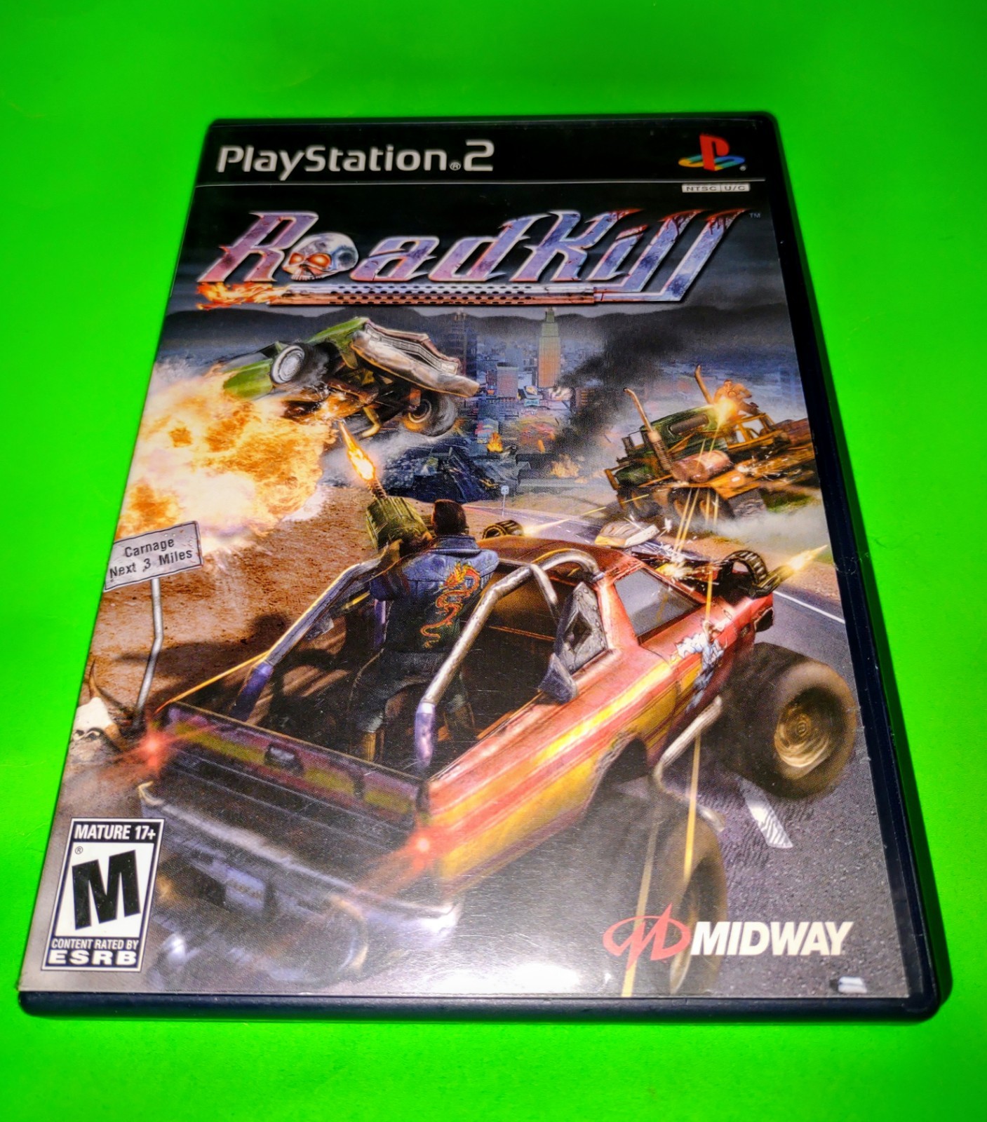 Roadkill Sony PlayStation 2 PS2 2003 videojuego completo con manual probado en caja original