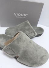 VIONIC WOMEN'S GEMMA MULE SLIPPERS Gray SIZE: WOMEN 11 NEW w/BOX