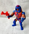 MOTU Man-E-Faces w Gun Vintage 1982 Masters Of The Universe He-Man Mattel Taiwan