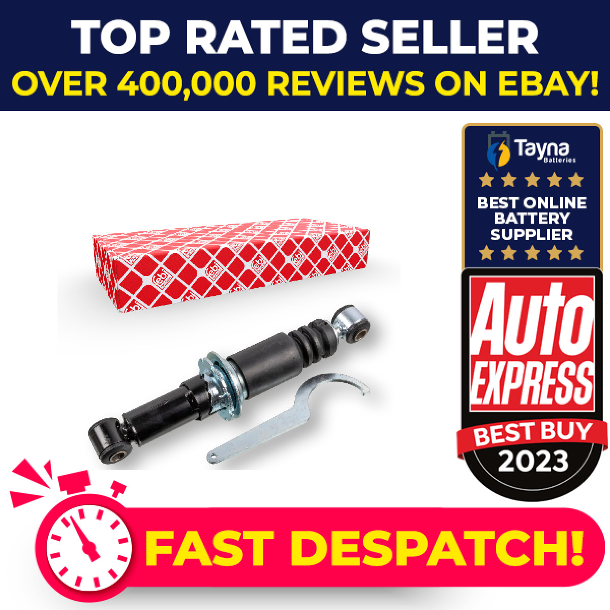 Cab Suspension Shock Absorber Rear 177012 Febi Damper Cabin 21739593 22040665