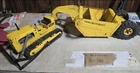 RARE TONKA MIGHTY DOZER BULLDOZER TRACTOR W/ SCRAPER 31" SEARS EXCLUSIVE!