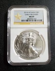 2014 W Burnished Silver Eagle NGC MS69