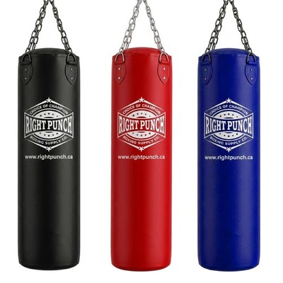 Punching Bag Unfilled PU Leather with Chain Heavy Duty Boxing MMA Training Bag