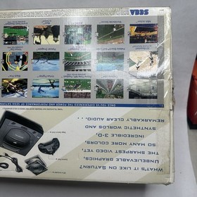 Sega Saturn Console With Box And Games - Controller - Working Condition