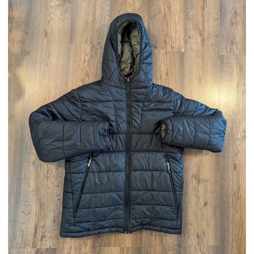 Men's The north face reversible puffer jacket olive/black size large mens - Picture 2 of 5