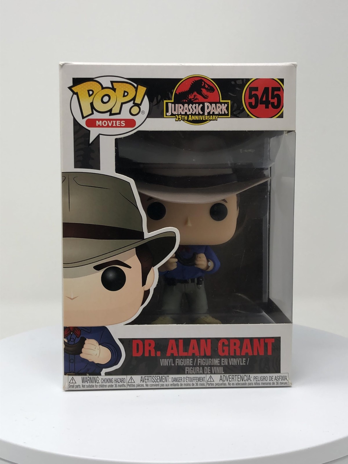 Funko Pop! Movies Jurassic Park Dr. Alan Grant #545 Vinyl Figure Damaged Box