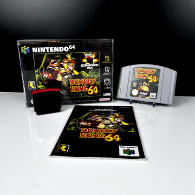 Donkey Kong 64 Big Box OVP + Expansion Pack Nintendo 64 N64 Anleitung Geprüft 