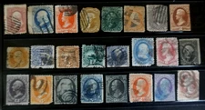 US lot of antique stamps huge CV faulty