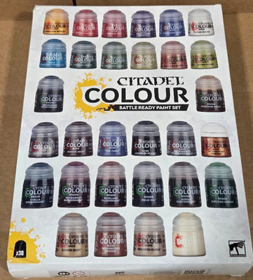  WARHAMMER - CITADEL - BATTLE READY PAINT SET - NIB  