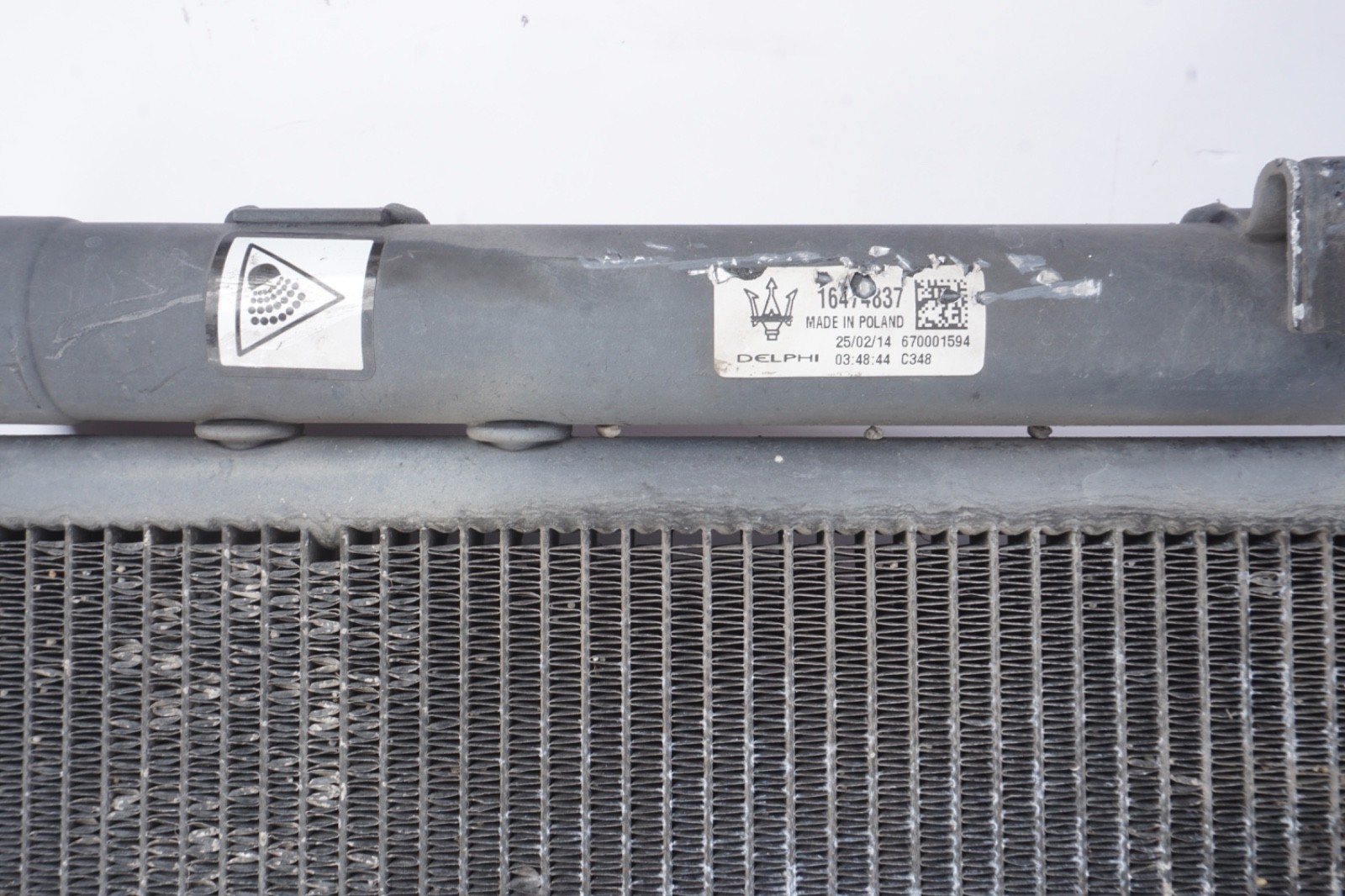 2014 - 2017 MASERATI GHIBLI/QUATTROPORTE 3.0L V6 AC A/C CONDENSER OEM