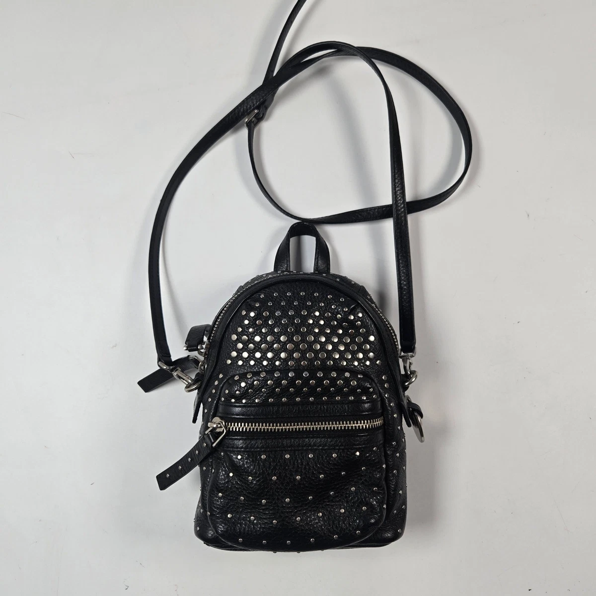 Marc by Marc Jacobs Backpack Biker Mini Black Studded Leather Crossbody Bag Goth Marc by Marc Jacobs Leather Backpacks for Women for sale | eBay main image 2