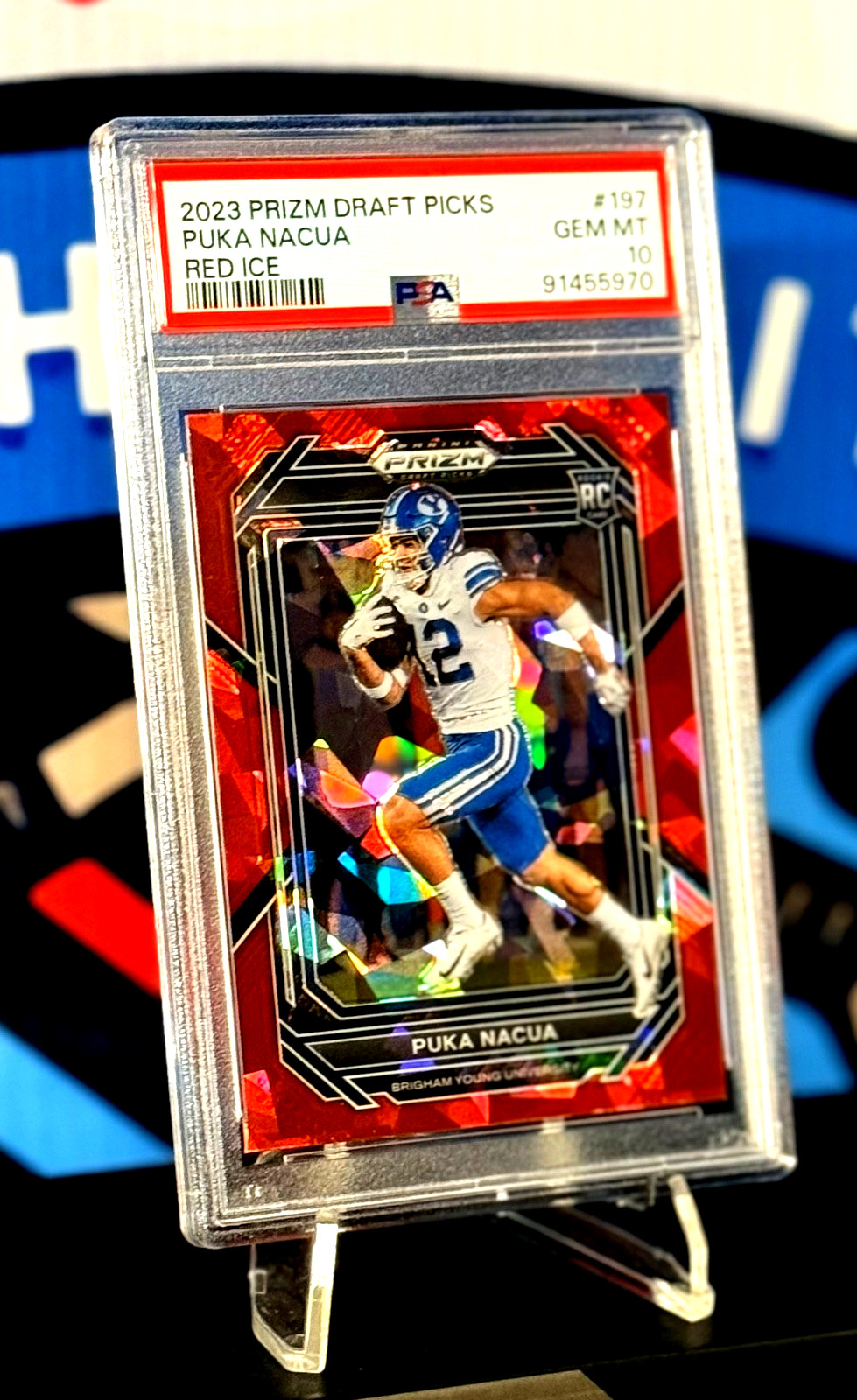 Puka Nacua Panini Prizm Draft Picks #197 Red Ice