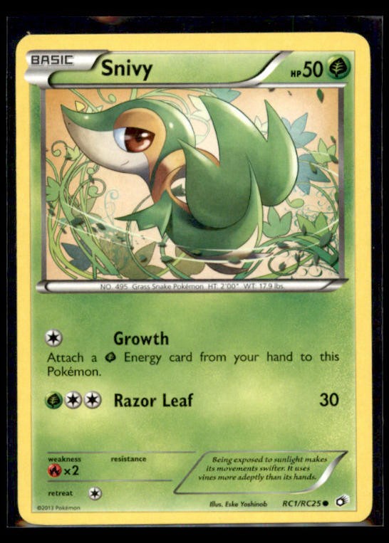 Snivy Legendary Treasures: Radiant Collection Lightly played