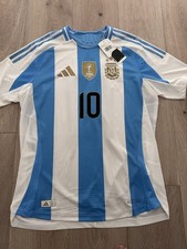 2024 Argentina Autentico Giocatore Home Kit Lionel Messi Nuovo con etichette Large