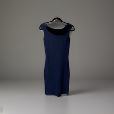 Reiss Women's Blue Sleeveless Midi A -Line Dress Size Small Career NWT Office