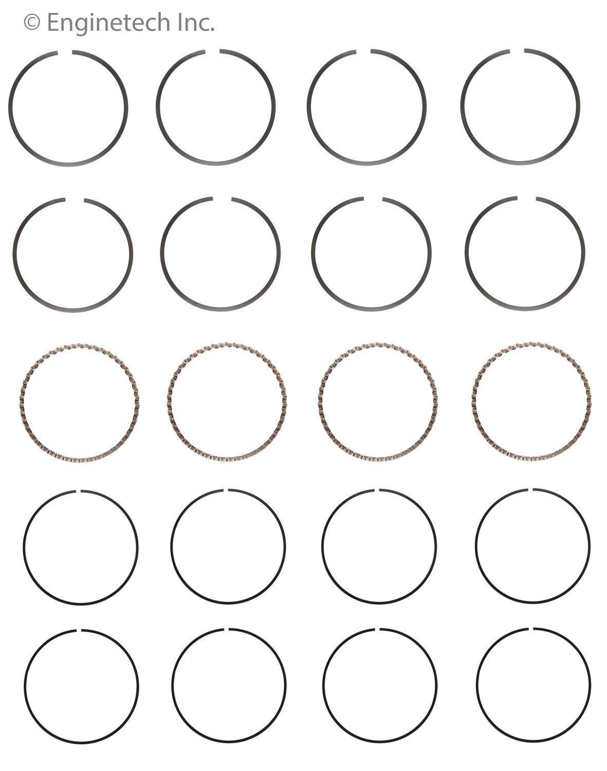 Piston Ring Set For Select 95-04 Ford Mazda Mercury Models S84834-STD