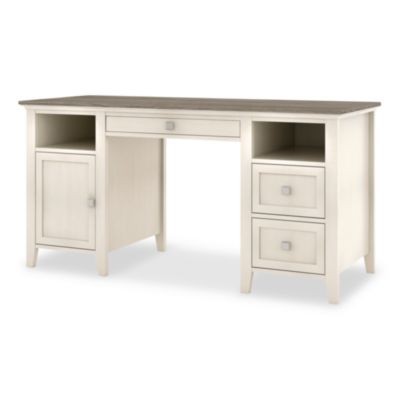 Whalen Furniture SPUSABTD Abington Wood Computer Desk 60" Dusty Oak