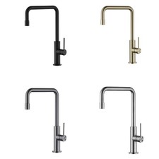 Modern Kitchen Sink Mixer Tap Bathroom Swivel Spout Faucet Tap Stainless Steel