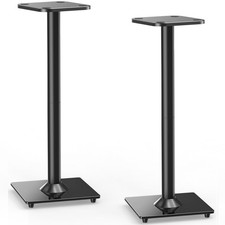 Universal Speaker Stand Pair, 31 Inch Height Bookshelf Speaker Stands