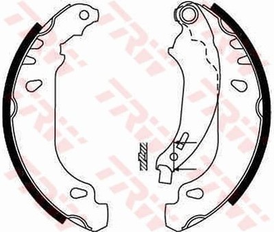 Bremsbackensatz Hinterachse für RENAULT DACIA CLIO II LOGAN I SANDERO/STEPWAY