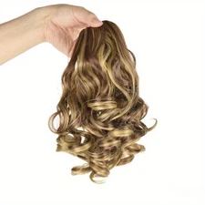 Women's Curly Wavy Ponytail Extensions Curly Straight Synthetic Hair For Women