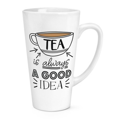 Tee ist immer eine gute Idee 17oz große Latte Becher Tasse - lustiger Earl grau englisch groß