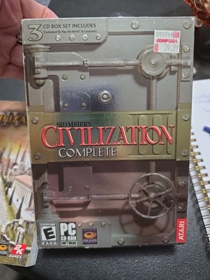 PC Sid Meier's CIVILIZATION COMPLETE Box Set W/ Manual