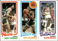 1980-81 Topps James Edwards Nate Archibald Elvin Hayes #32 / 118 / 248