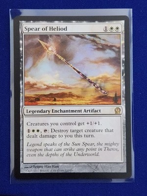 Spear of Heliod 33 MTG Theros Rare White Legendary Enchantment Artifact Reg NM