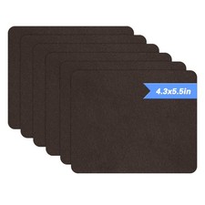 Azobur Sofa Fabric Repair Patch, 6 Piece Microfiber Velvet, Dark Brown