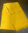 Amanda Smith Women’s Yellow Argyle Jacquard Fringe Rectangle Scarf  New W/Tags — photo 2
