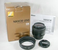 Nikon NIKKOR AF-S DX 35mm F1.8G Autofocus Wide Angle Lens No. 3097029