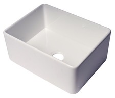 ALFI brand ABF2418 24" Farmhouse Single Basin Fireclay Kitchen - White