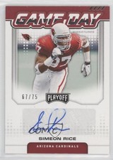 2020 Panini Playoff Game Day Signatures 67/75 Simeon Rice #GDS-SR Auto 0u8k