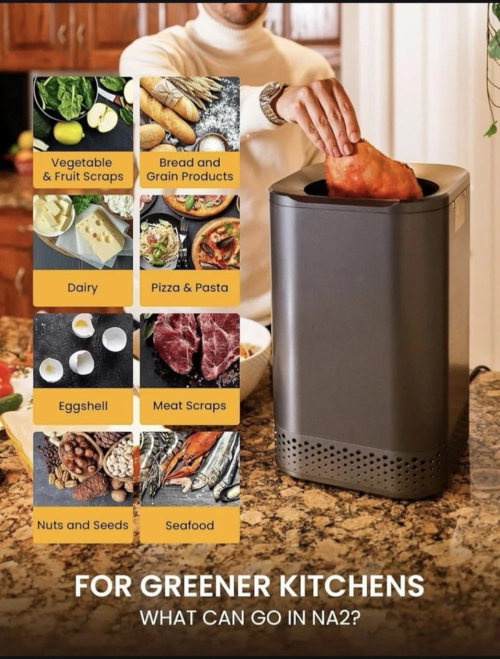 Nagual Electric Kitchen Composter, Indoor Mill Grinder Food Recycler Bin - Image 4 of 4