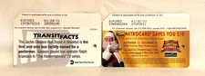 Set of 2 Expired MTA Metrocards NYC Subway Bus Jackie Gleason Santa Rockettes