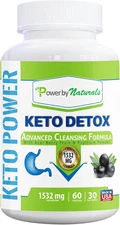 Power by Naturals Keto Detox & Support, Herbal Energy & Digestive Balance, 60 Ct