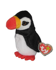 RARE PUFFER PENGUIN TY BEANIE BABIE MWMT FREE SHIPPING