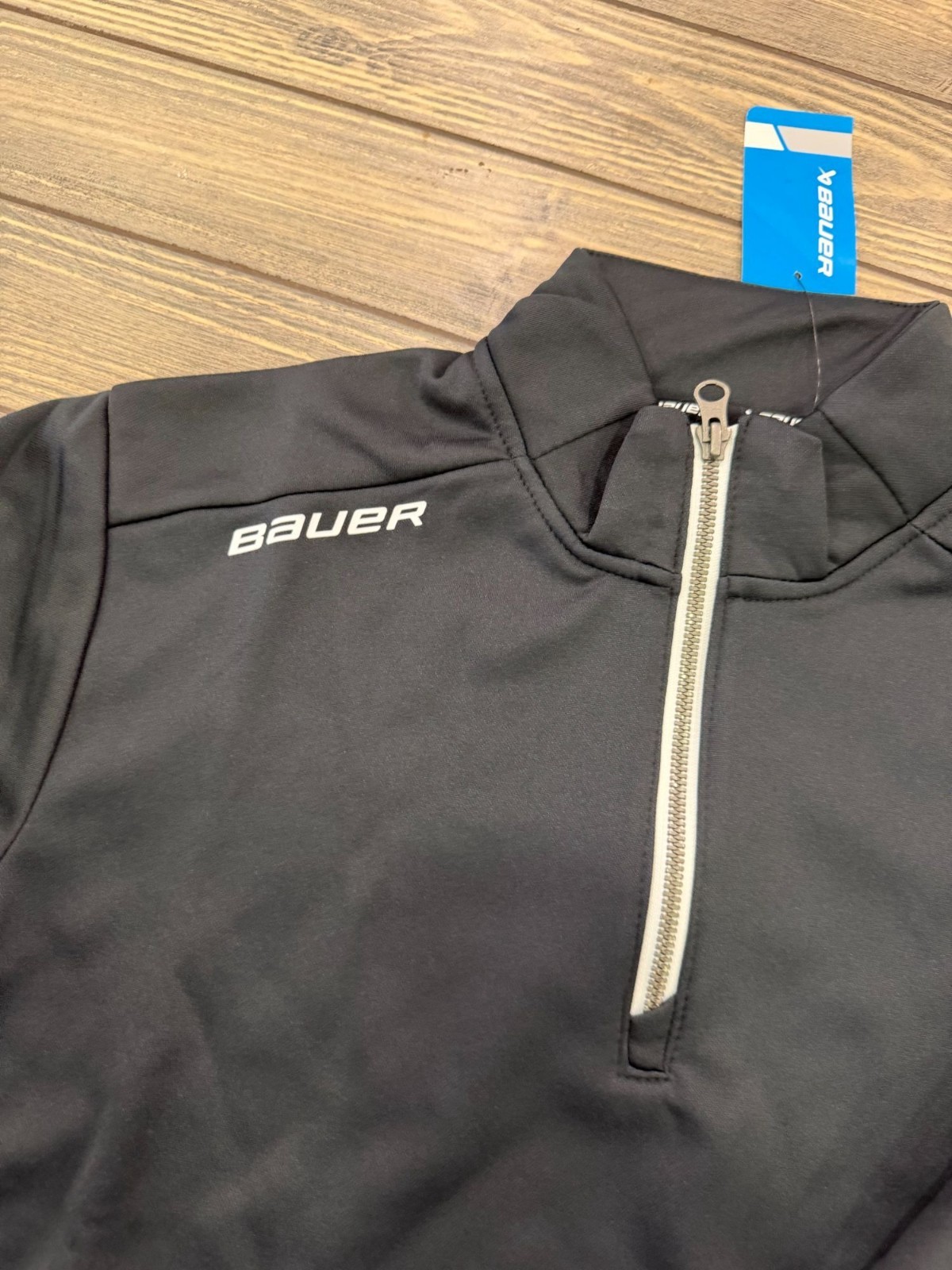 Bauer Team Black Half Zip Performance Fleece Pull… - image 4