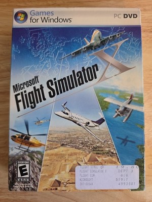 Microsoft Windows FLIGHT SIMULATOR X PC DVD  New Factory Sealed