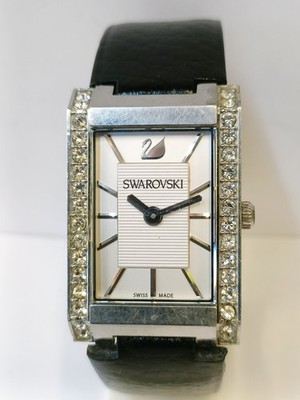 SWAROVSKI QUARTZ WHITE DIAL 1094368 SWISS UNISEX ADULT WORKING | eBay