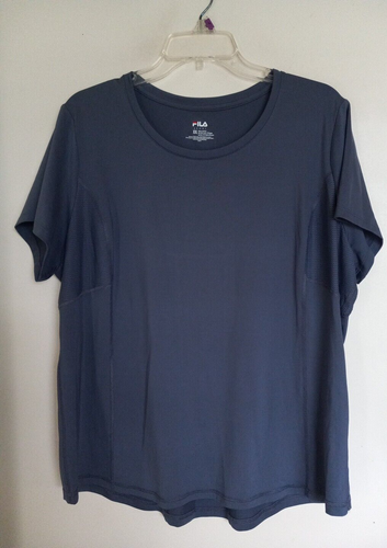 Fila Women's Short Sleeve Crew Neck Jersey Tee Blue Size XXL