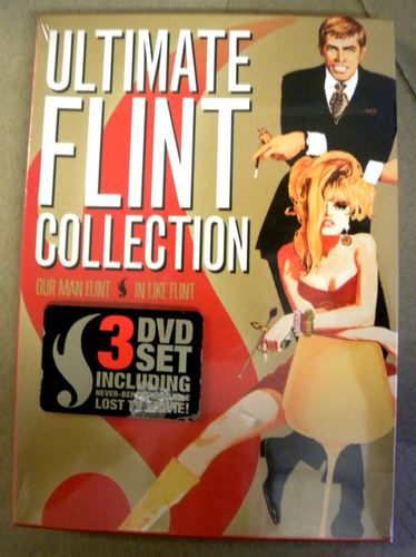 Fox James Coburn ULTIMATE FLINT COLLECTION 3 DVD Set Sealed Our Man plus NM