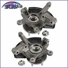 Pair Front Wheel Hub Bearing & Steering Knuckle Assembly For Ford Mazda Mercury 