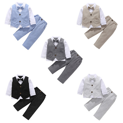 Miutii Kinder Jungen Anzugjacke Festlich Gentleman Smoking Anzug Sakko Slim Fit Blazer Jacke Mantel Hochzeit Geburtstag Party Festzug Marine Blau 98-104