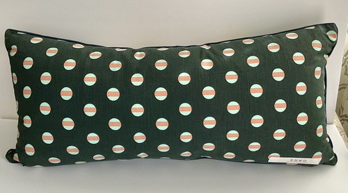 Anthropologie SUNO Woven Lumbar Throw Pillow Abstract Apples 12”x27” EUC - Picture 2 of 9