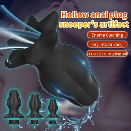 Silikon Hohl Plug Spreizer Dilator Einläufe Tunnel Spekulum Expander BDSM Spielzeug - Bild 8 von 20