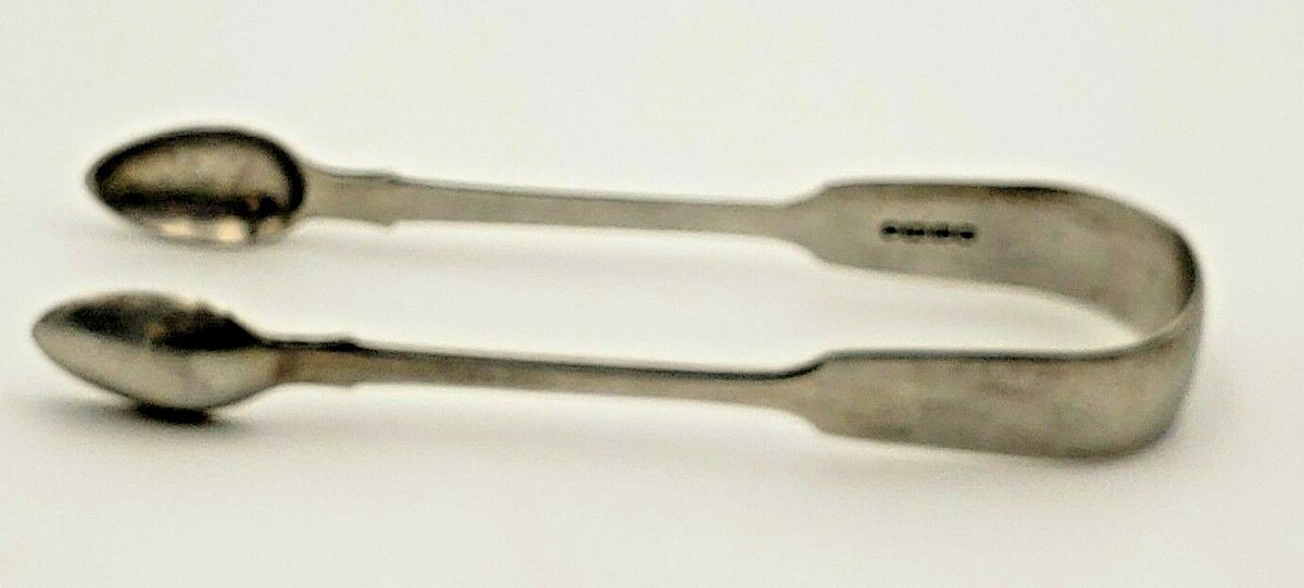 Vintage Classic English Sterling Silver Sugar Tongs Made in