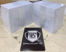   2 New 200-Pk   Specialist ID Blank Cards For ID Badge Printers PVC White